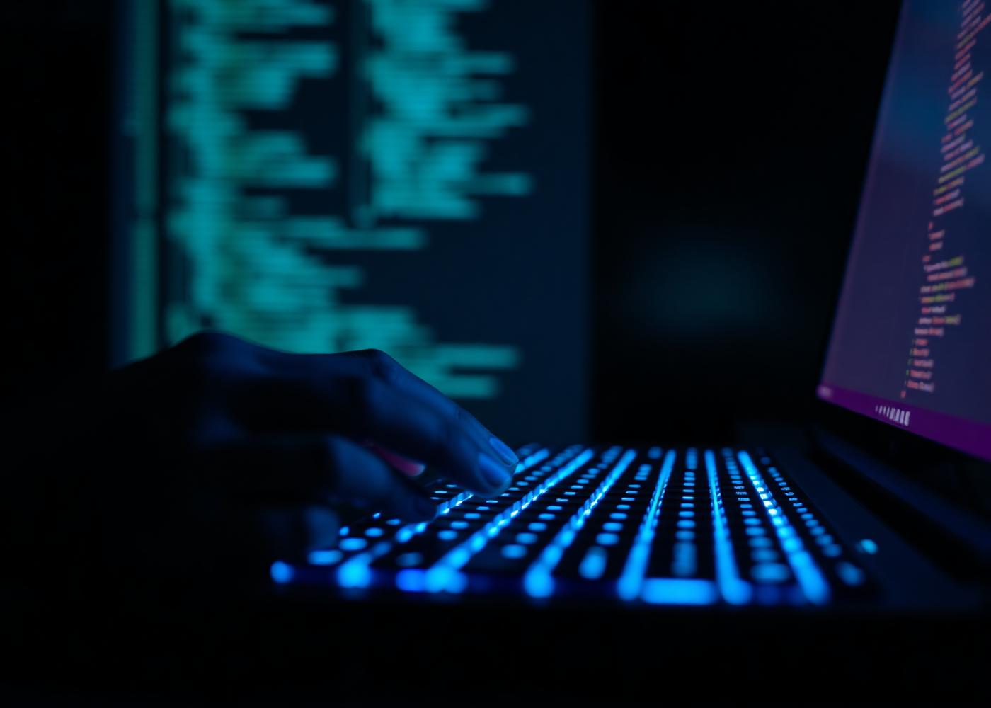 Developer at work on a custom platform